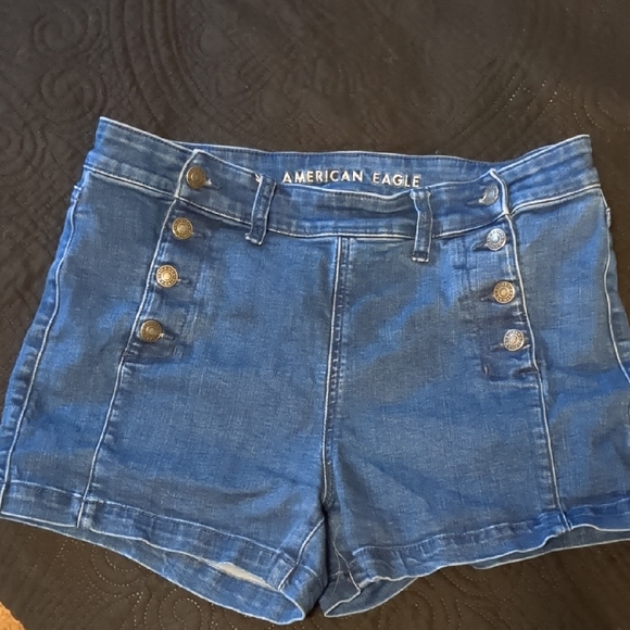 American Eagle Outfitters Pants - American Eagle Outfitters Dark Blue Jean Shorts